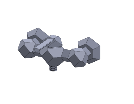 现代马桶龙头 3D