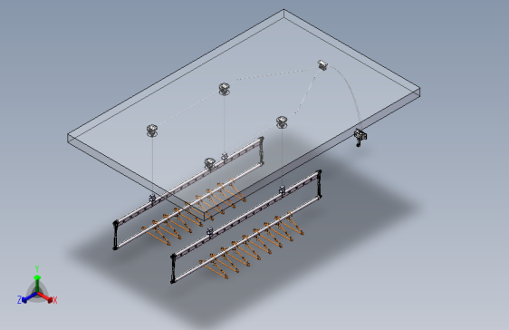 J251-手动升降衣架三维solidworks模型3D建模
