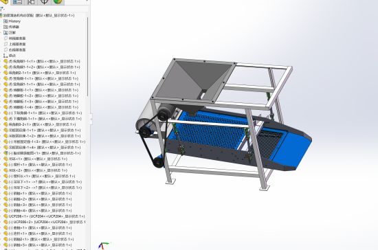 J286-油葵筛选机 清选机设计含三维solidworks模型+CAD图纸