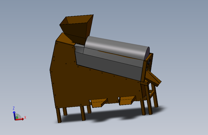 J296-花生大小分选机三维设计含三维solidworks模型+CAD图纸