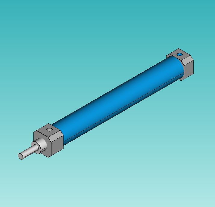 [FreeCAD] 线性执行器 - 气动