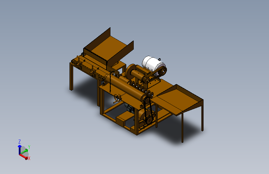 J313-圆管外圆抛光机三维设计含三维solidworks建模+1张CAD图纸