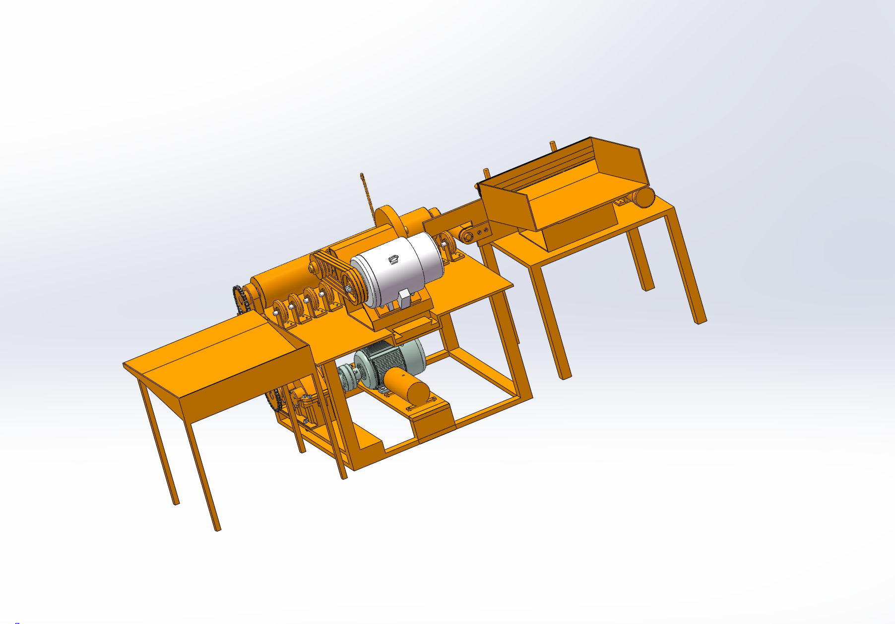 J313-圆管外圆抛光机三维设计含三维solidworks建模+1张CAD图纸