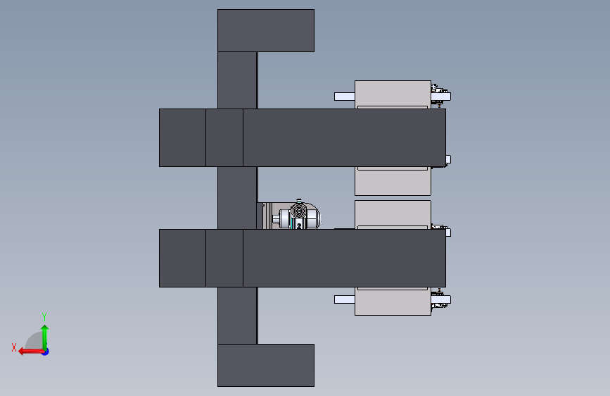 CNC 五轴 背面视图