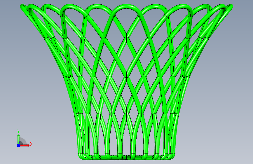 Solidworks_ 篮子 (3) 正面视图