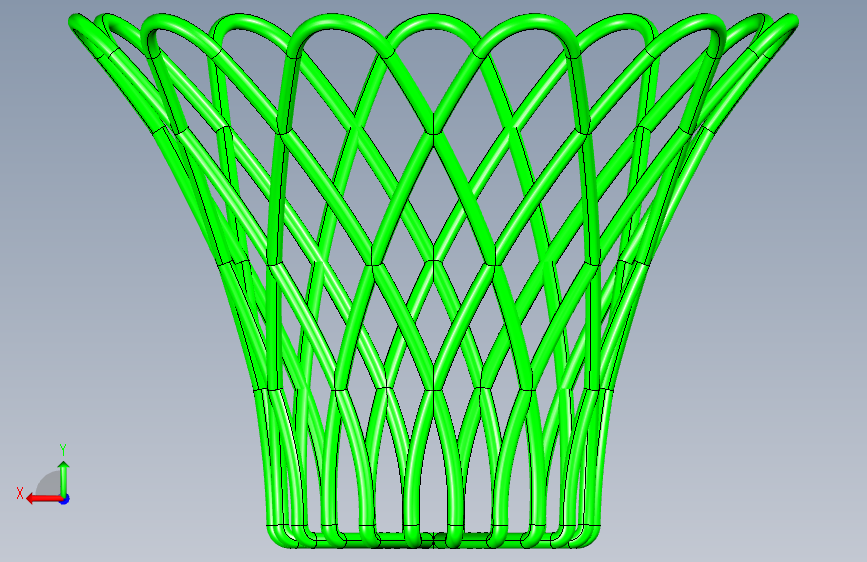 Solidworks_ 篮子 (3) 背面视图