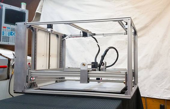 WorkHorse 3D打印机-大型DIY 3D打印机，带XYZ轴丝杠，固定床，移动龙门架