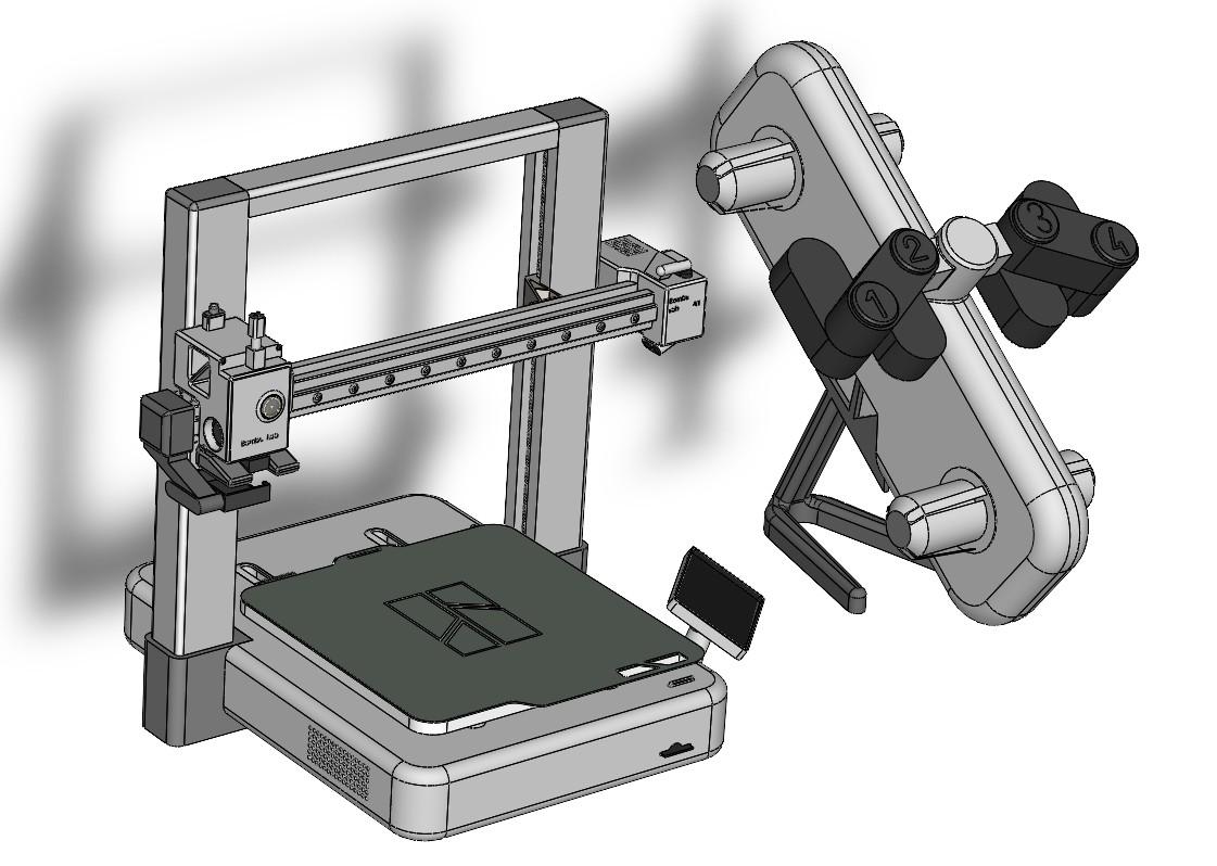 Bambu Lab A1 组合 3D 打印机 + AMS 模块