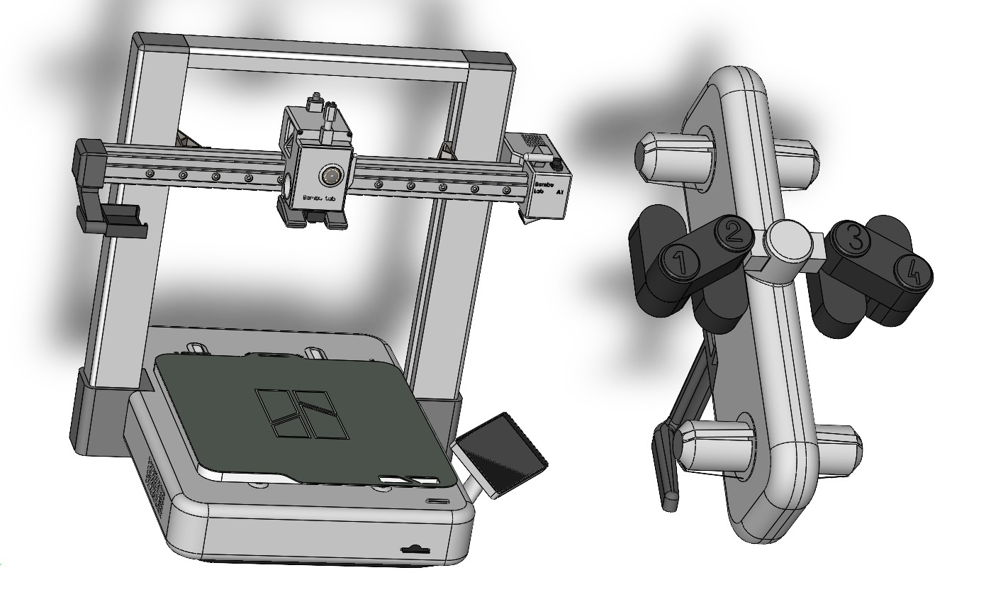 Bambu Lab A1 组合 3D 打印机 + AMS 模块