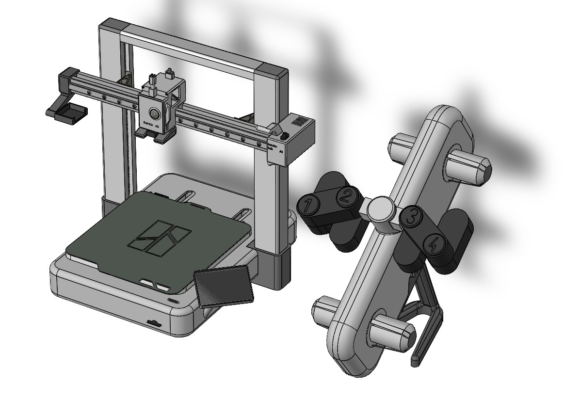 Bambu Lab A1 组合 3D 打印机 + AMS 模块