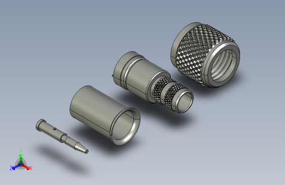 Amphenol mini-UHF 2.5 GHz Plug Connector