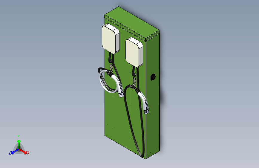 EV CHARGER盒，带有两个WallBox