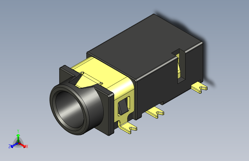 PJ311D (PJ-311D) 贴片式印刷电路板安装 3.5mm 音频插孔母座