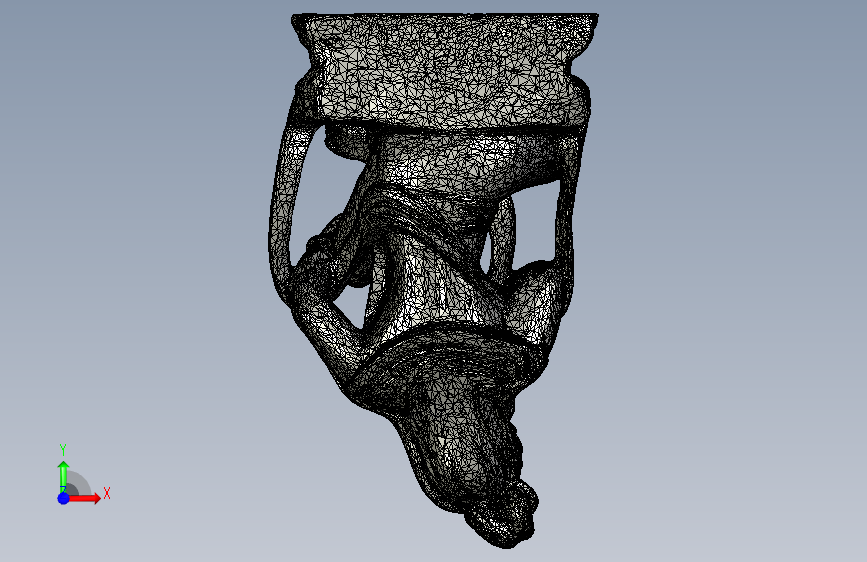 菩萨扫描模型可供3D打印。 正面视图