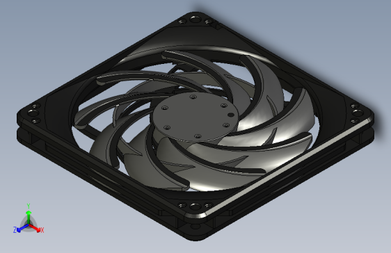 银石 AS1215L 风扇 120x120x15mm