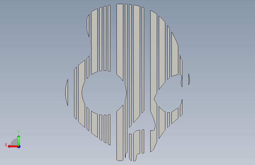 教程:使用 Creo Parametric 制作 Skullcandy 条形码壁纸 背面视图