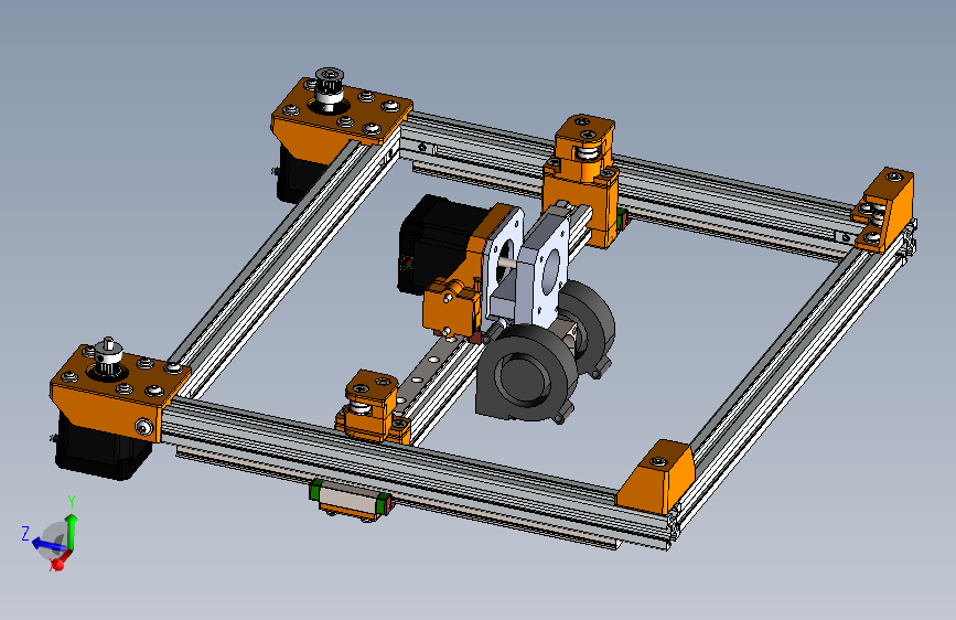 使用Anet A8电子元件的CoreXY 3D打印机