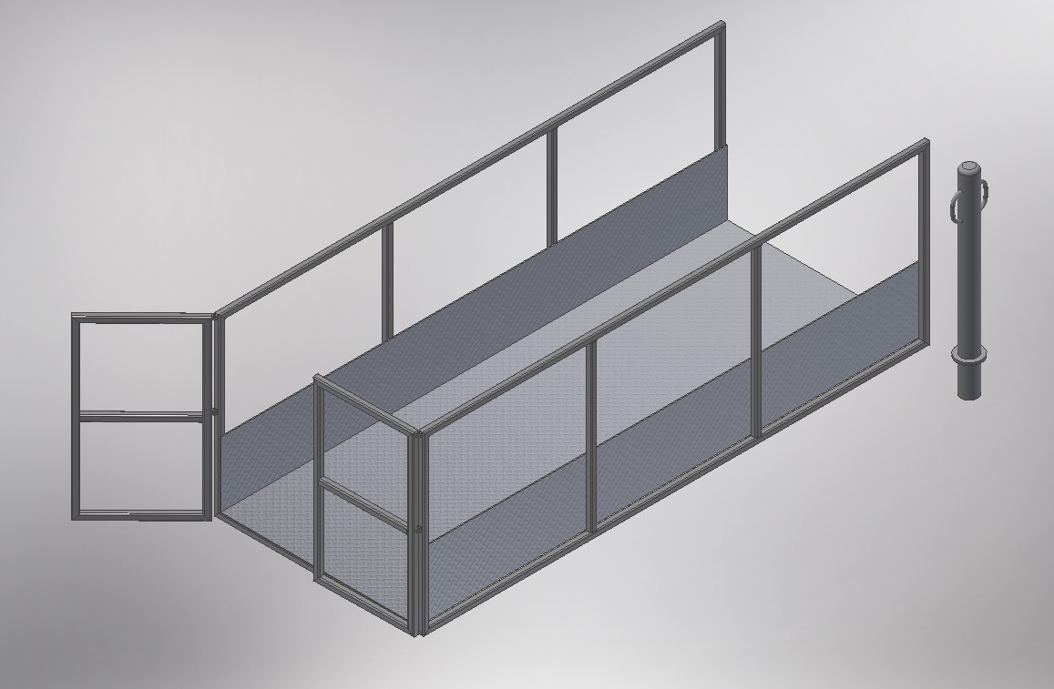 装卸平台坡道和障碍物