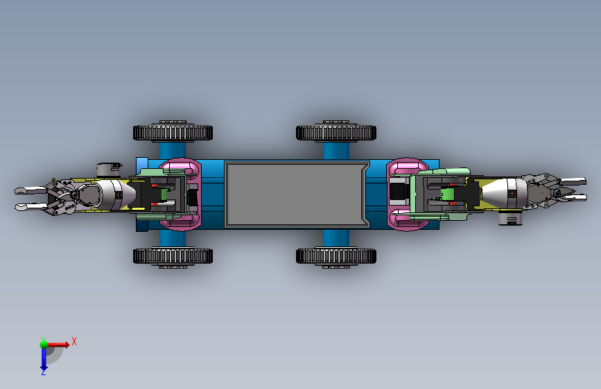彩椒采摘双臂机器人三维设计含三维solidworks建模+CAD图纸