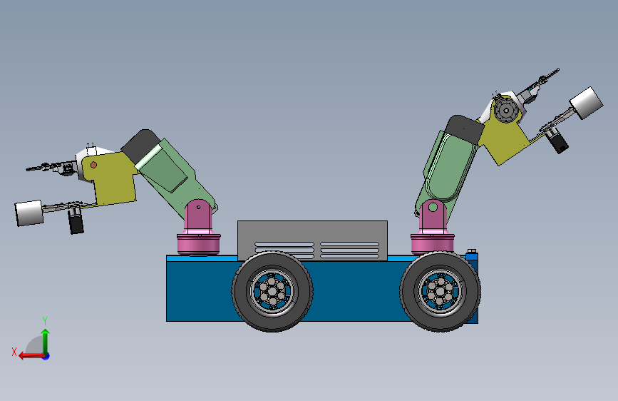 彩椒采摘双臂机器人三维设计含三维solidworks建模+CAD图纸