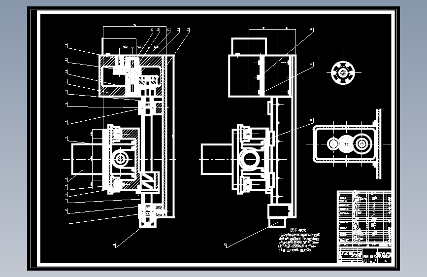 Z3040摇臂钻床主轴Z向进给系统改造设计图纸53716==10