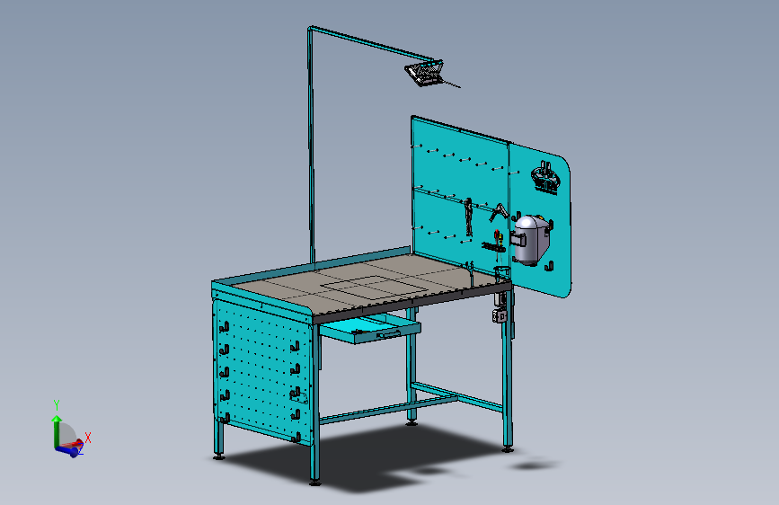 焊接用工作台3D图纸 X_T STEP格式