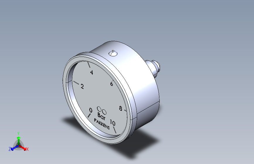 Ø63 MM 1_4'' 全景式 0-10 巴 压力计