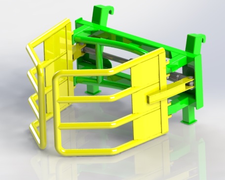 卷帘门用抓具 (Bale grab for tractor)