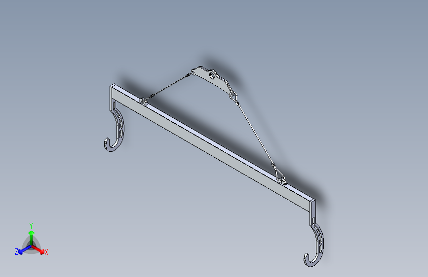 内燃机车架梁 (Spreader beam)