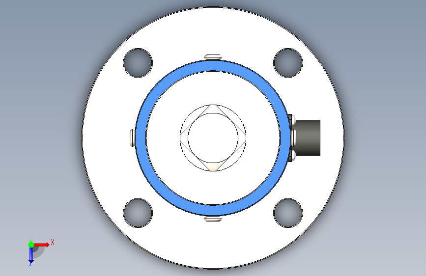 3_4_ Square torque sensor reaction torque transducer FT04 俯视图