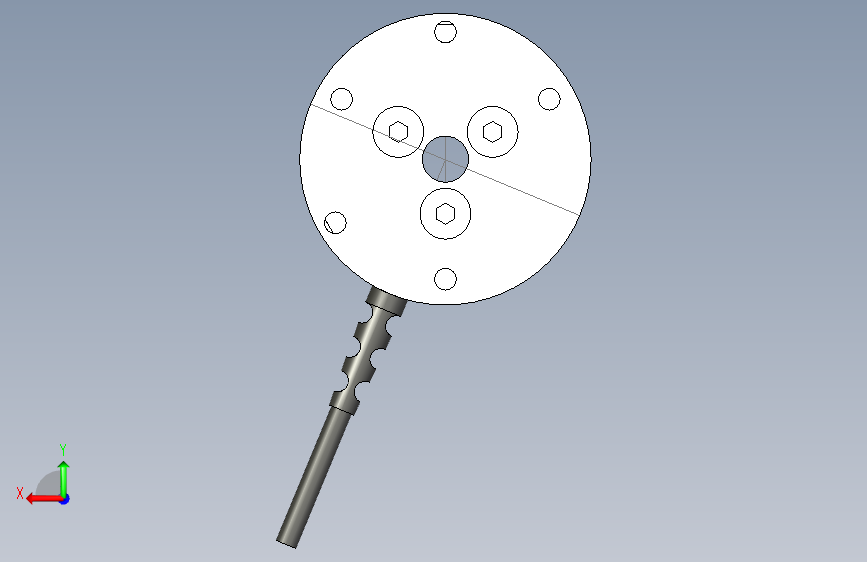 Ati Mini-40 F_T sensor 背面视图