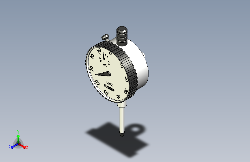 BAKER; 模拟表盘量具; 行程 25mm; 最小分度 0.001mm