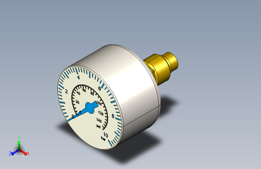 Festo G 1_4 模拟压力表 10bar 后入式 40mm 外径