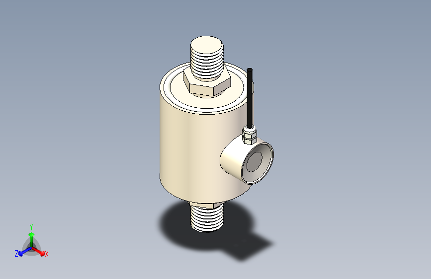 M30 threaded inline load cell 70kN 100kN force transducer