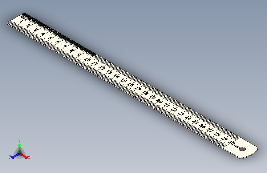 Ruler Stainless 30cm