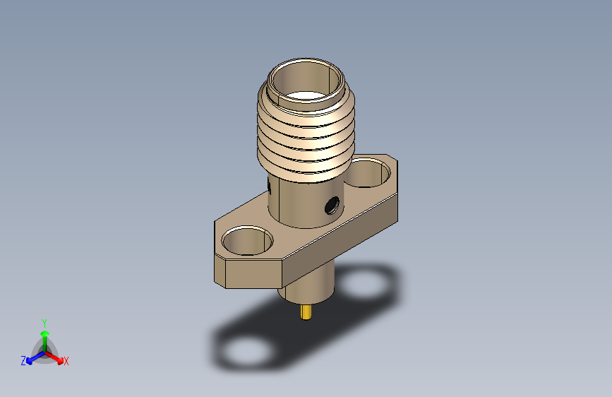 SSMA-KFD3A 镀铬射频连接器插座
