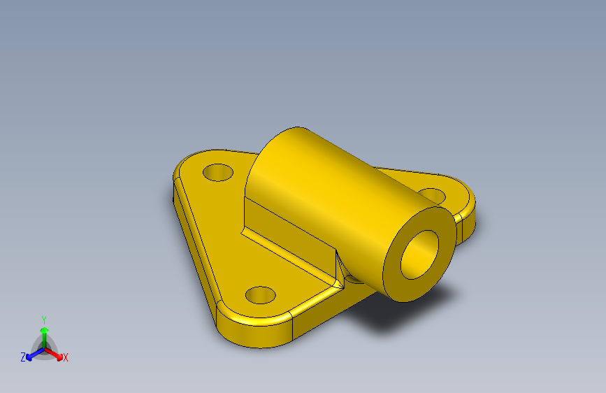 Studycadcam 3D CAD 练习 508 _ 轴承座_ Autodesk Inventor Pro