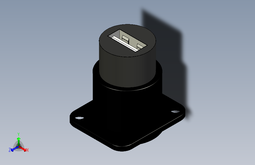 USB 2.0 D 面板插座 (插孔)
