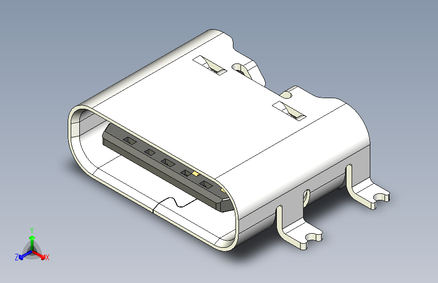 USB C USB4135 仅限供电插座