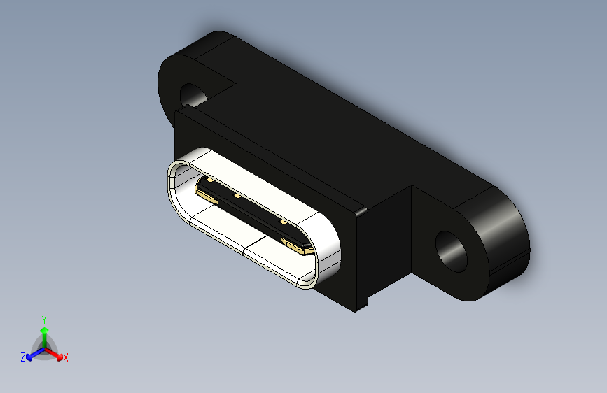USB Type C 插座面板安装