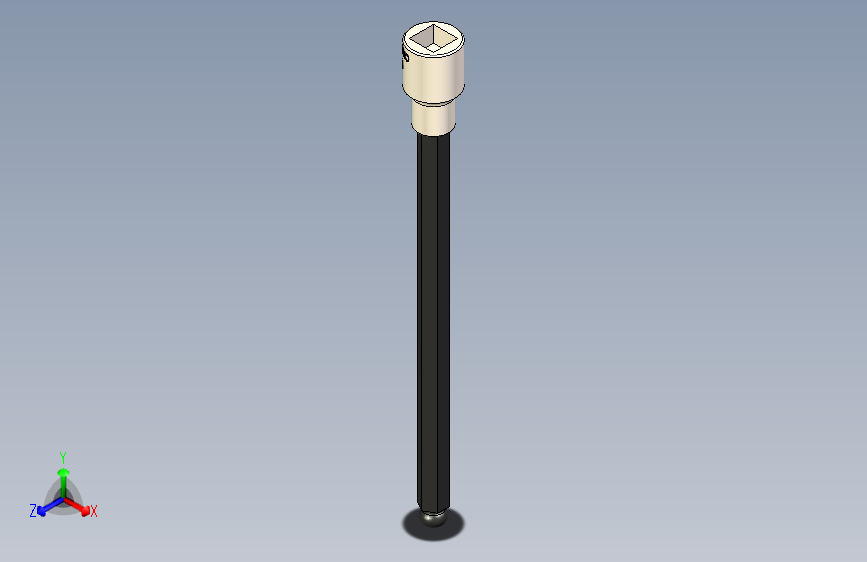 六角内六角扳手 3_8 方形驱动 8mm x 150mm