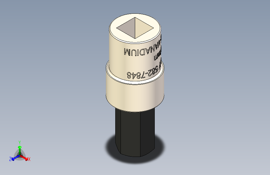 六角内六角头扳手 1_2 方形驱动 17mm x 70mm