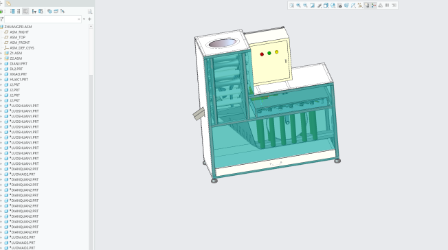 全自动杀鱼机(去鳞机、剖腹机)模型三维SW设计3D图