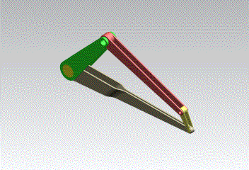 四杆机构由Catia v5 DMU运动学