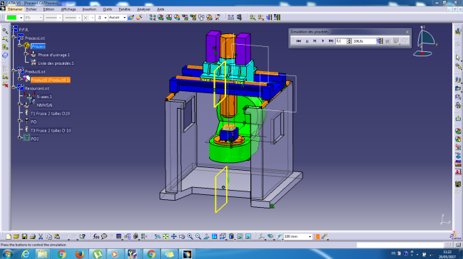 CATPART CATIA V5 模型铣床