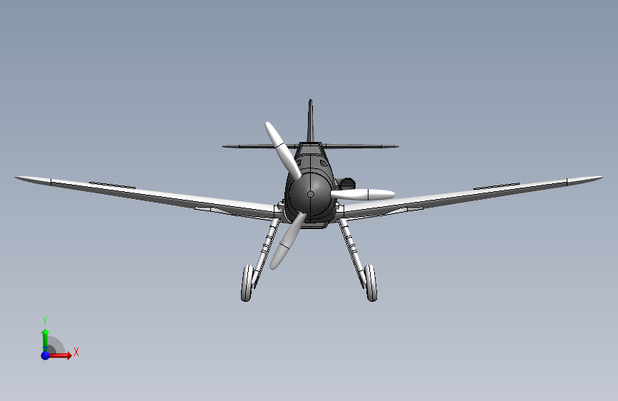 梅塞施密特 Bf 109 正面视图