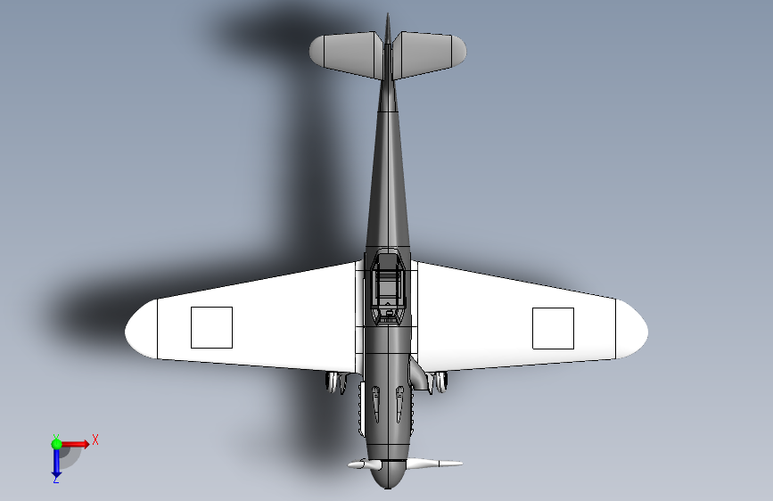 梅塞施密特 Bf 109 俯视图