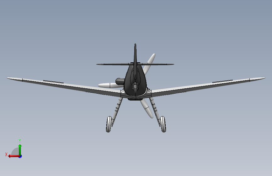 梅塞施密特 Bf 109 背面视图