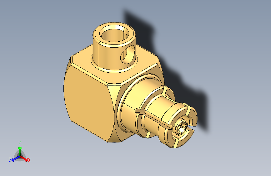 65 GHz Mini-SMP (MSMP) 半刚性同轴直角连接器插头 (1)