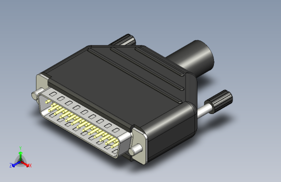 DB25电缆安装D型连接器插头